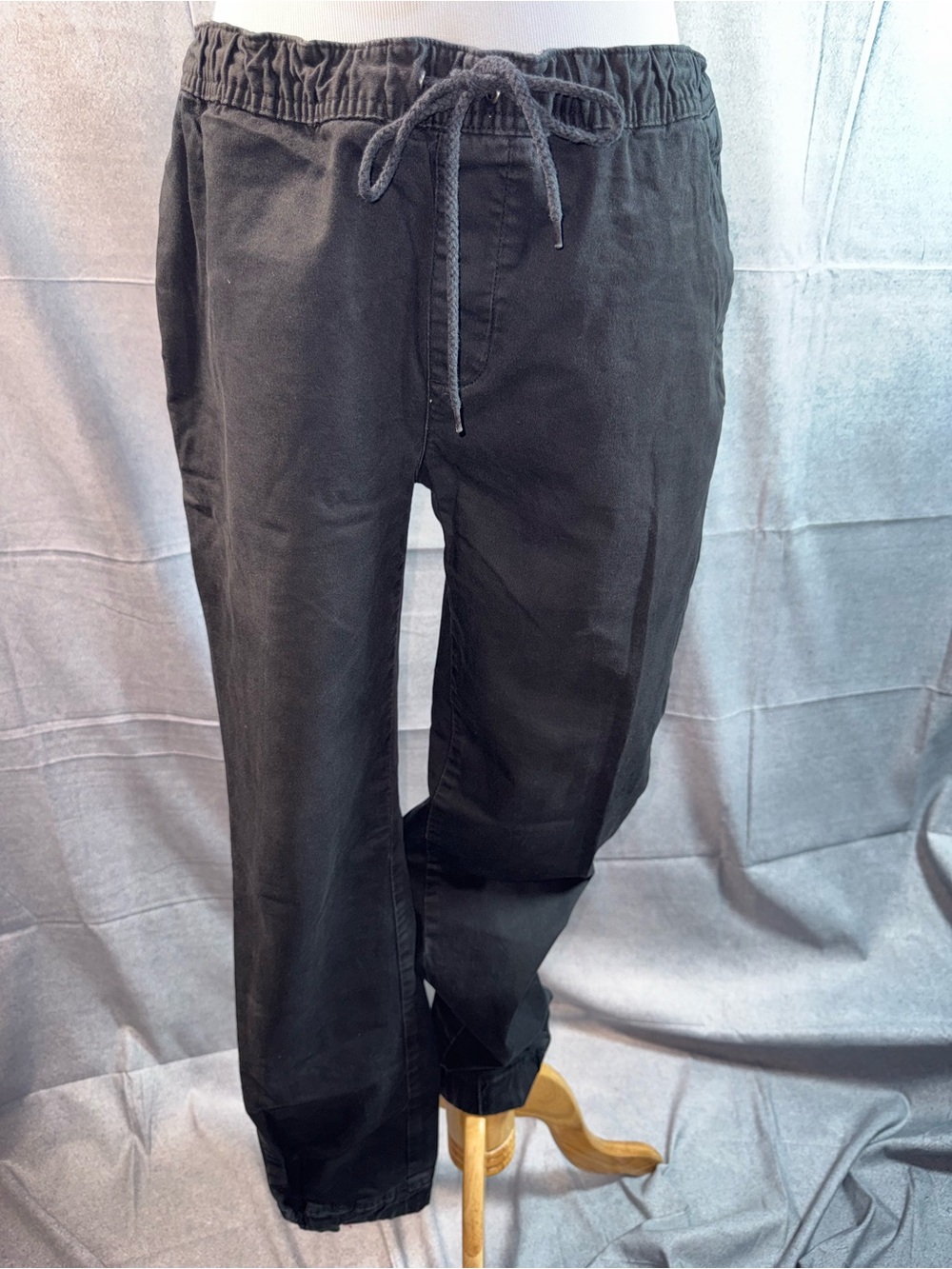 2236-Amplify Men's Black Drawstring Jogger Pants
